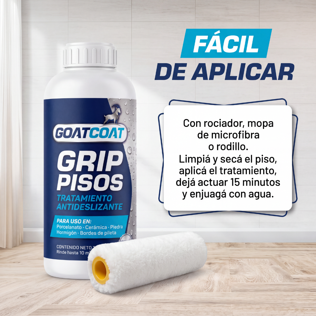 Tratamiento antideslizante para baldosas