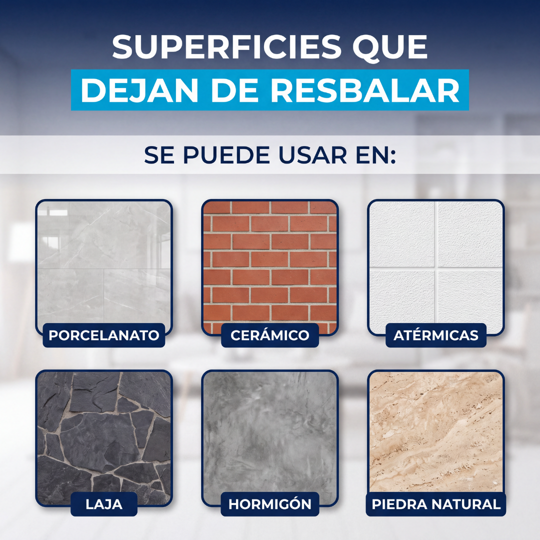 Tratamiento antideslizante para baldosas