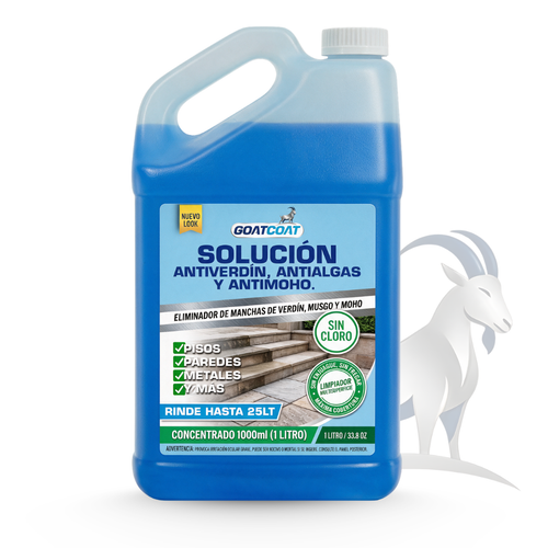 SOLUCIÓN LIQUIDA Antiverdín, Antialgas y Antimoho. | GOATCOAT™