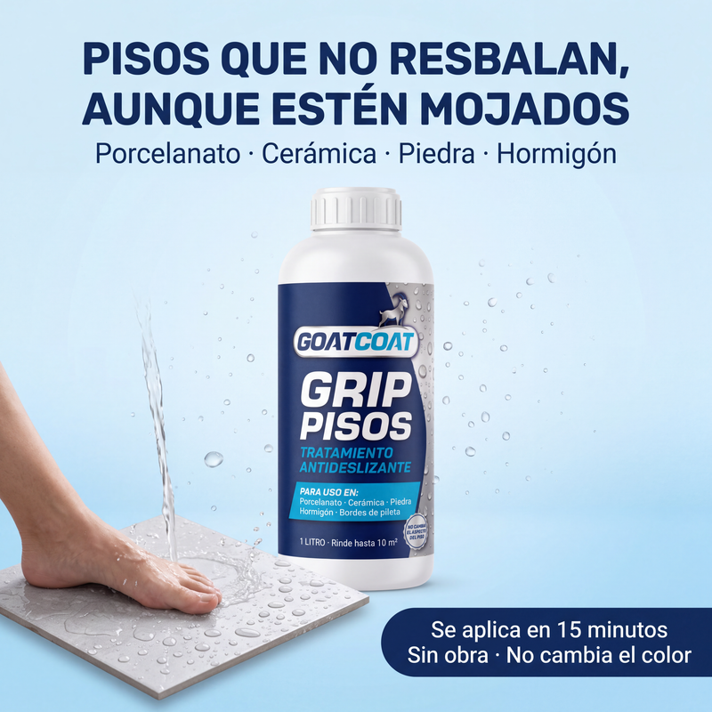 Tratamiento antideslizante para baldosas